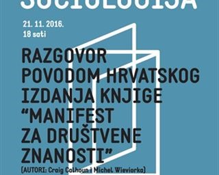 Predstavljanje knjige "Manifest za društvene znanosti"